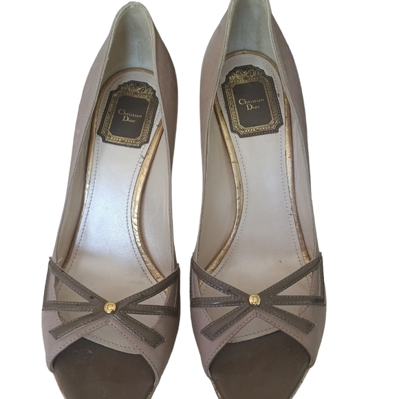Authentic. Christian Dior Lolita Peep Toe Pumps Euro 39 US 9 - Picture 15 of 16